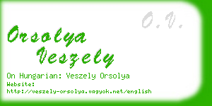 orsolya veszely business card